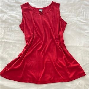 Red Sleeveless A-Line Mini Dress/ Maternity Top